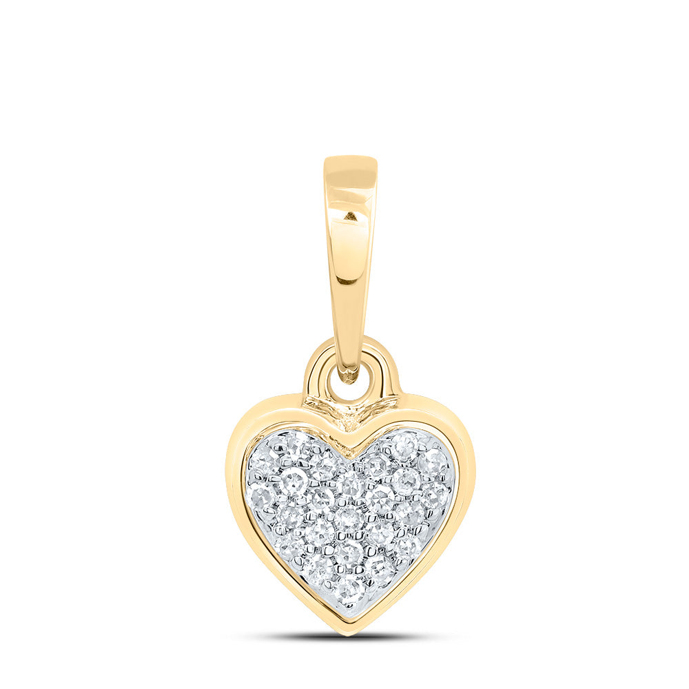 1/20Ctw-Nat Dia P1 Gift Heart Pendant (0.4428 grams)