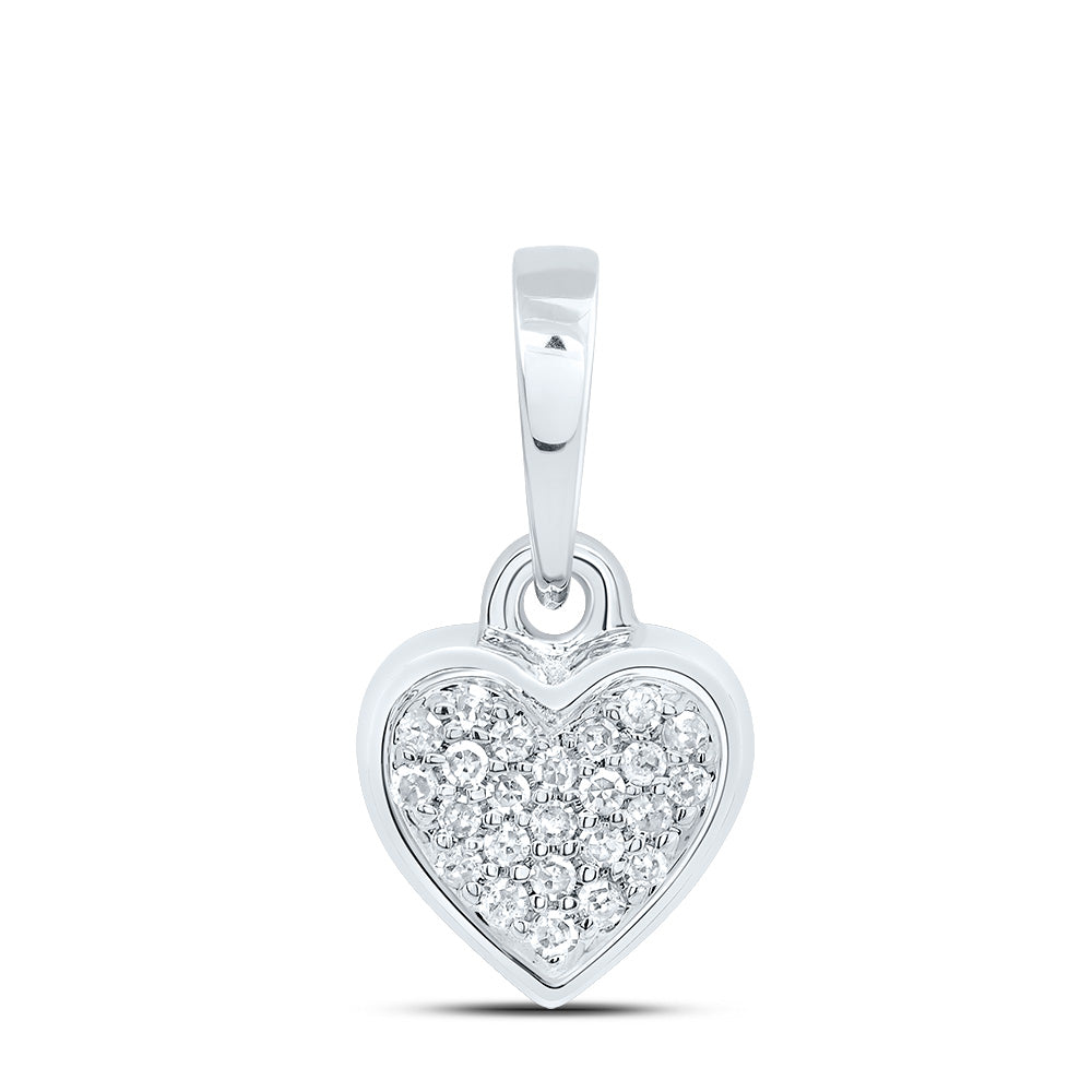 1/20Ctw-Nat Dia P1 Gift Heart Pendant (0.4428 grams)