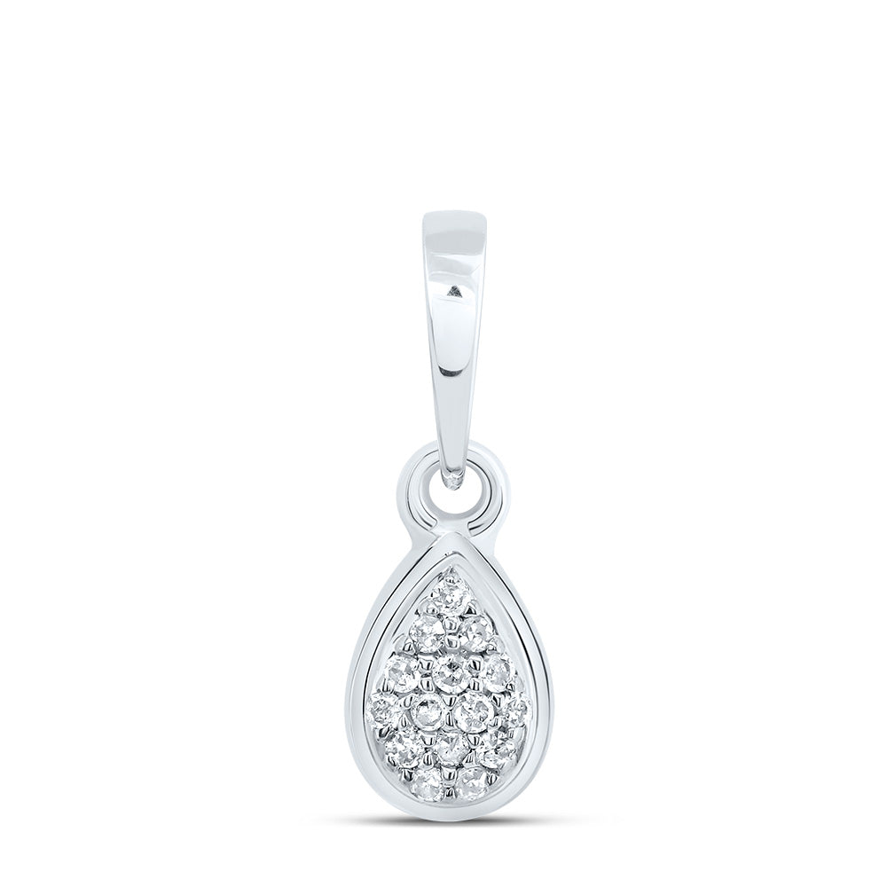 1/20Ctw-Dia P1 Gift Pear Pendant (0.371 grams)