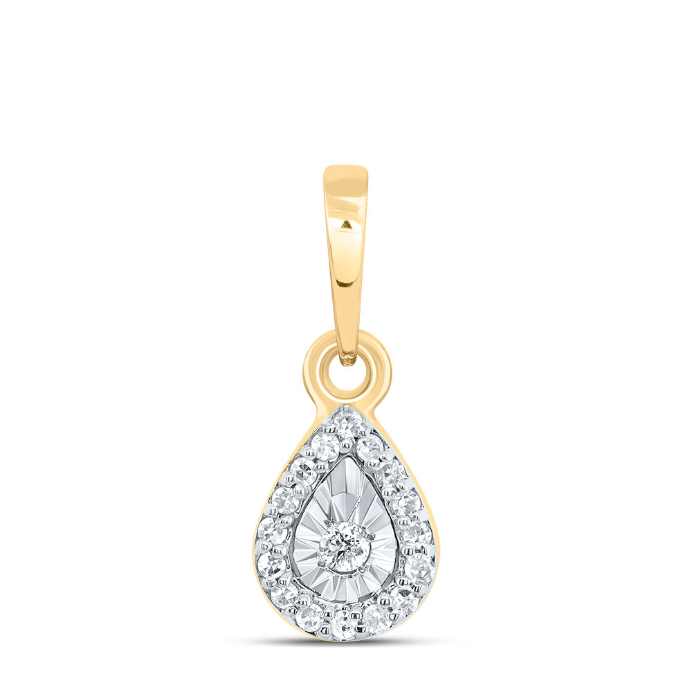 1/20Ctw-Dia P1 Gift Pear Pendant (0.3496 grams)