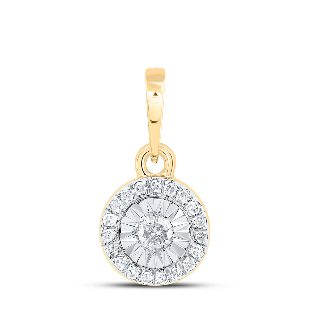 1/10Ctw-Dia P1 Gift Round Pendant (0.391 grams)