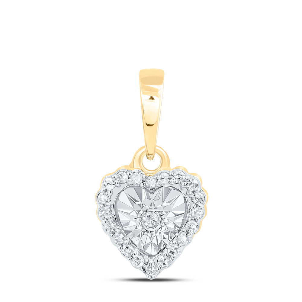 1/20Ctw-Nat Dia P1 Gift Heart Pendant