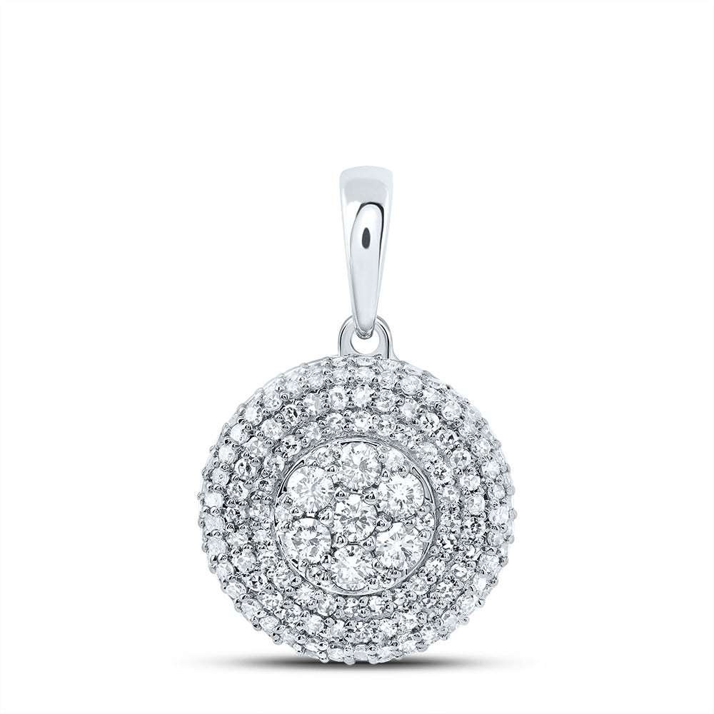 3/4Ctw-Dia Nk Fashion Round Pendant (1.476 grams)