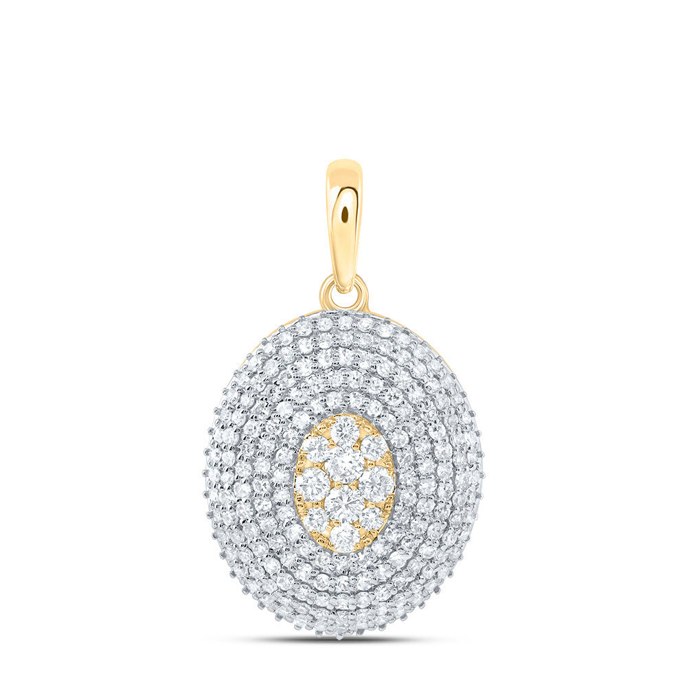 7/8Ctw-Dia Nk Fashion Oval Pendant (1.92 grams)