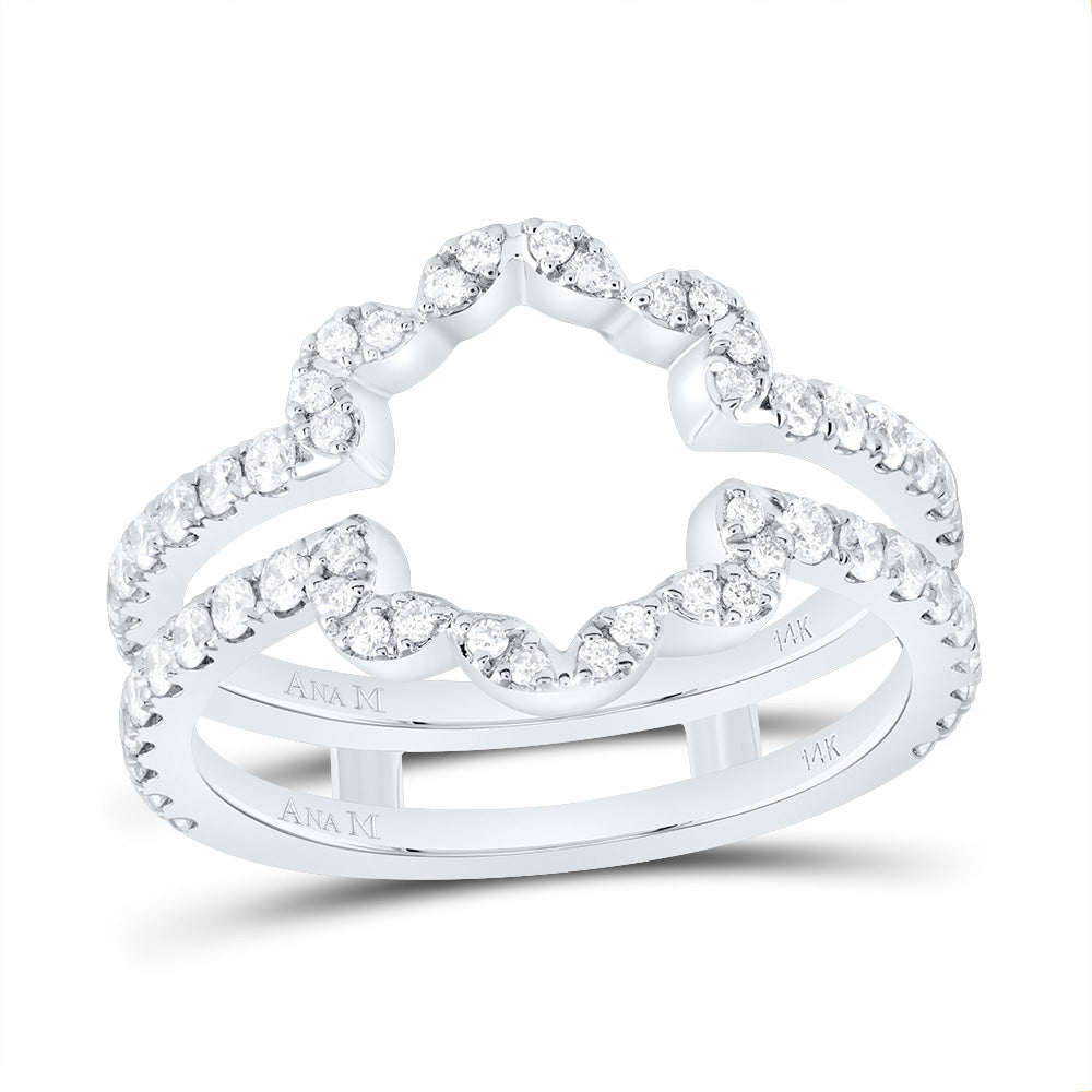 3/4Ctw-Dia Ana M Cnc Enhancer Ring (3.7 grams)