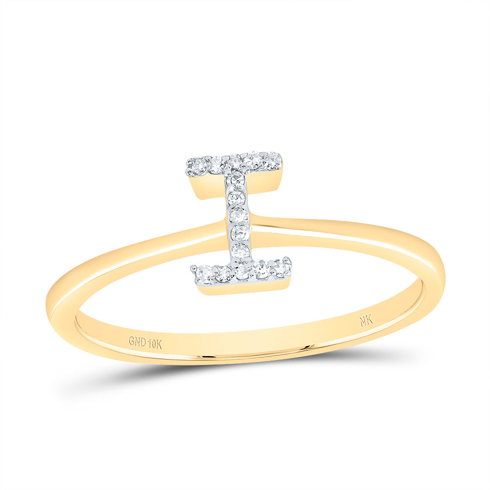 1/20Ctw-Dia Nk Gift Initial "I" Ring (1.47 grams)