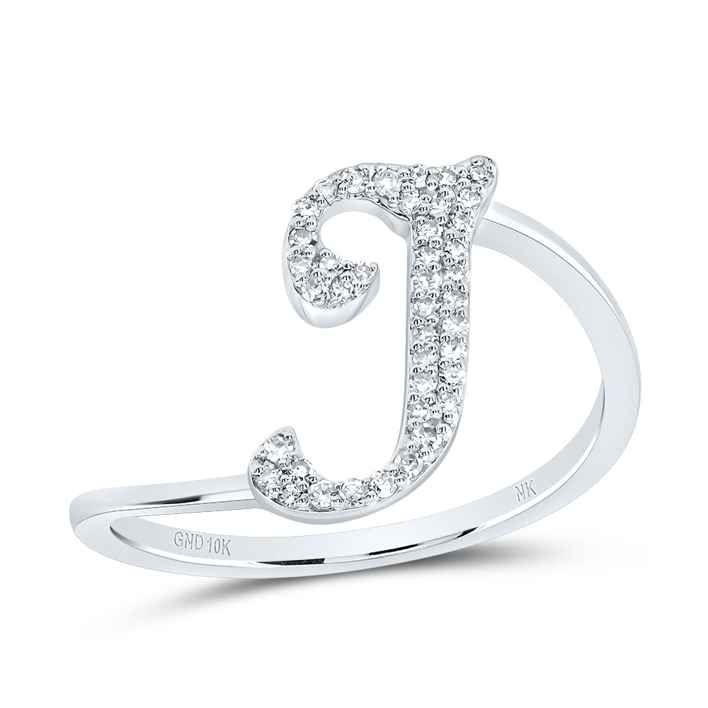 1/8Ctw-Dia Nk Gift Initial "I" Ring (1.53 grams)