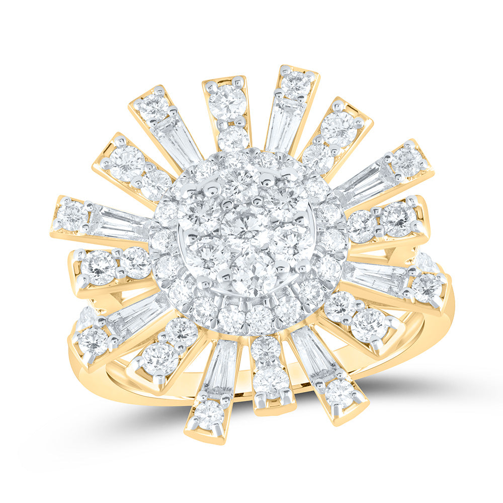 1 3/4Ctw-Dia Cn Fashion Round Ring (3.72 grams)