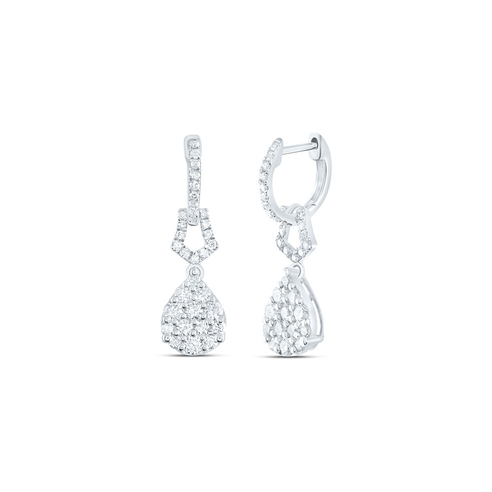 1 Ctw-Dia Cn Fashion Pear Dangling Earring