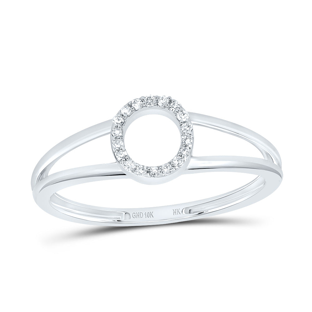 1/20Ctw-Dia Nk Gift Initial "O" Ladies Ring (1.1 grams)