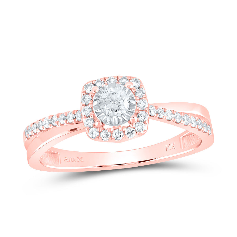 1/3Ctw-Dia Ana M Cushion Fashion Ring (2.34 grams)