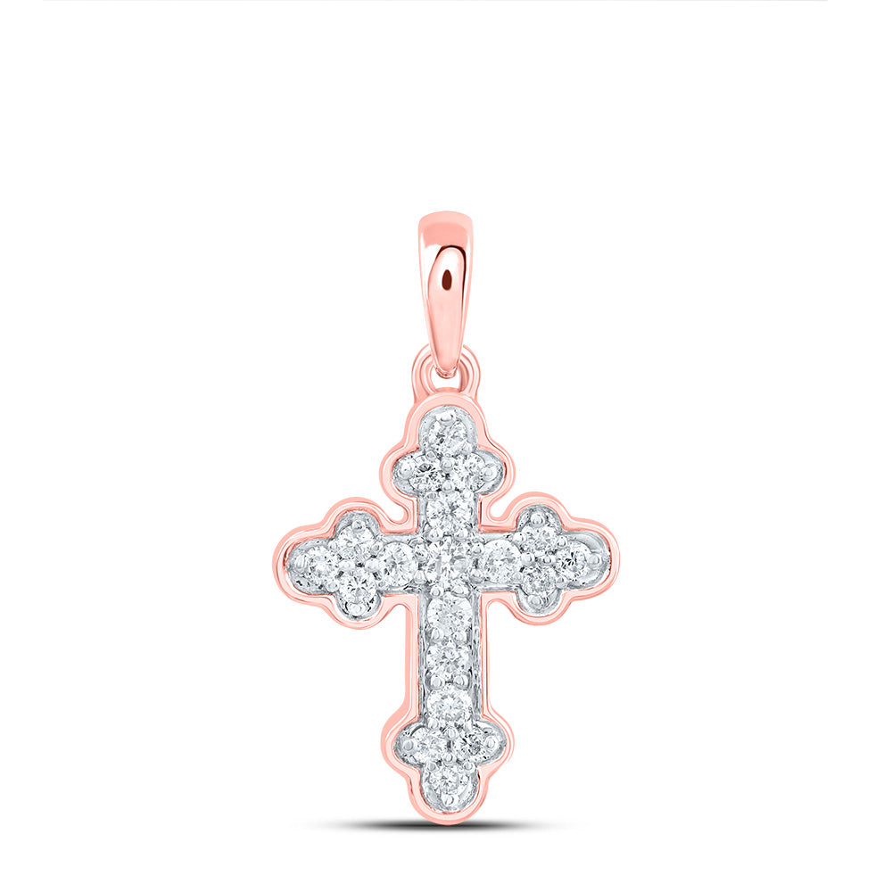 1/8Ctw-Dia Cn Gift Cross Pendant (0.532 grams)