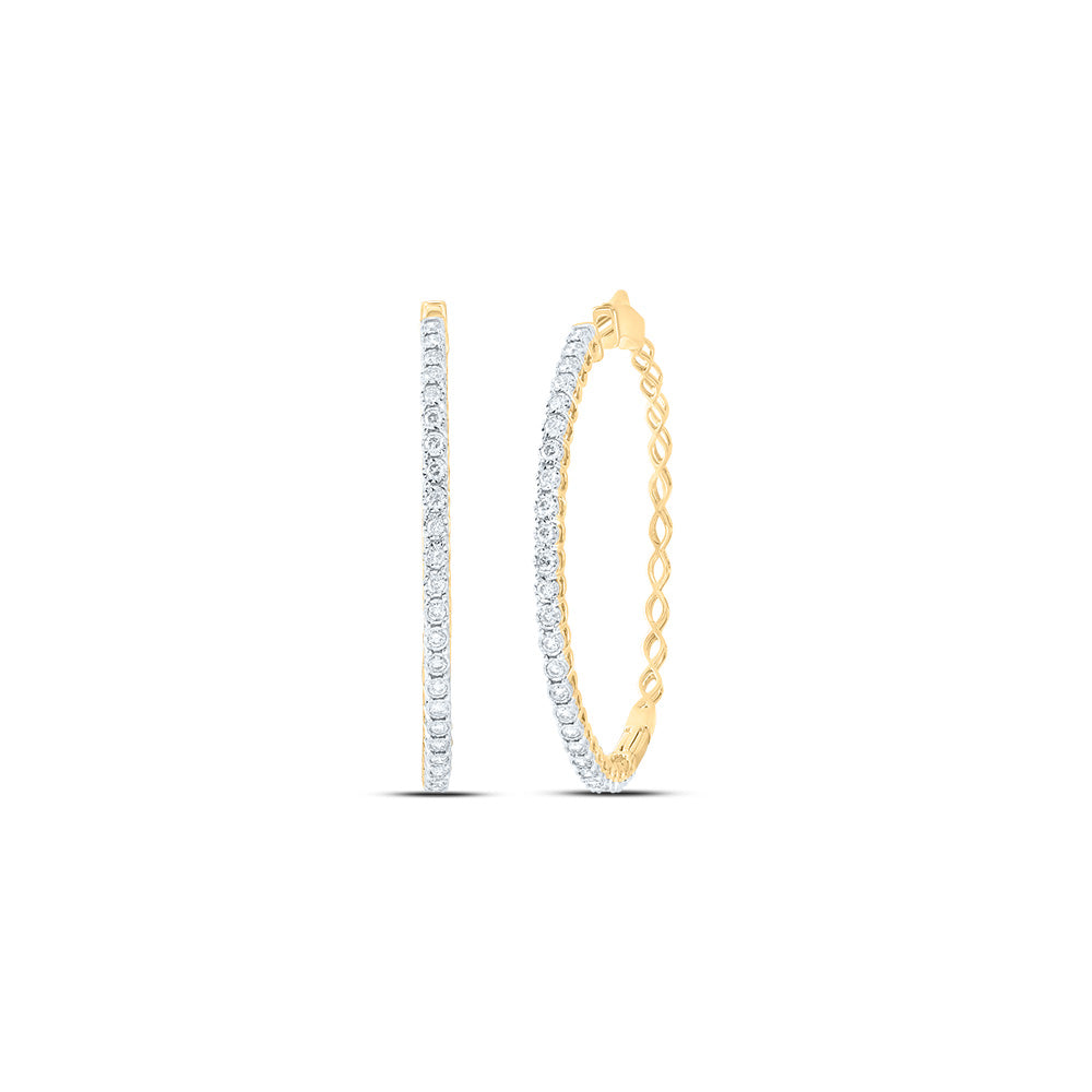 7/8Ctw-Dia Nk Fashion Hoop Earring