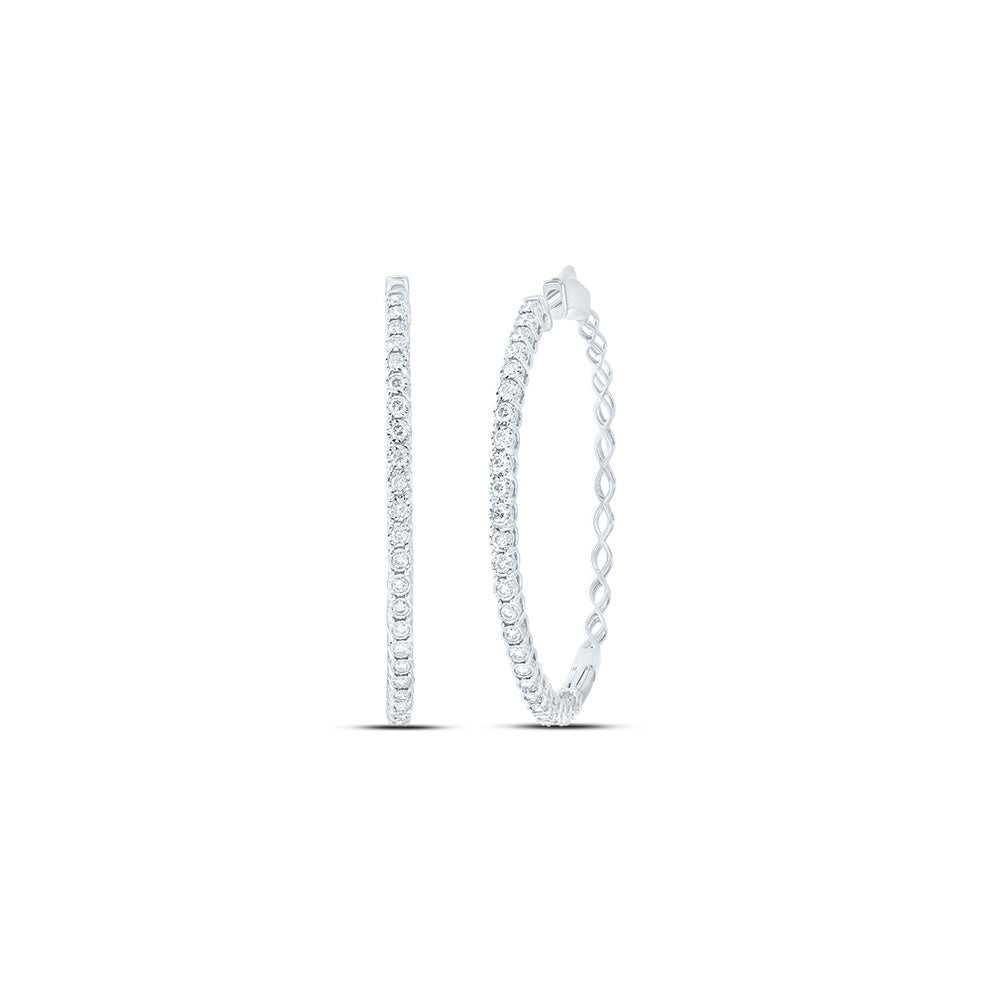 7/8Ctw-Dia Nk Fashion Hoop Earring
