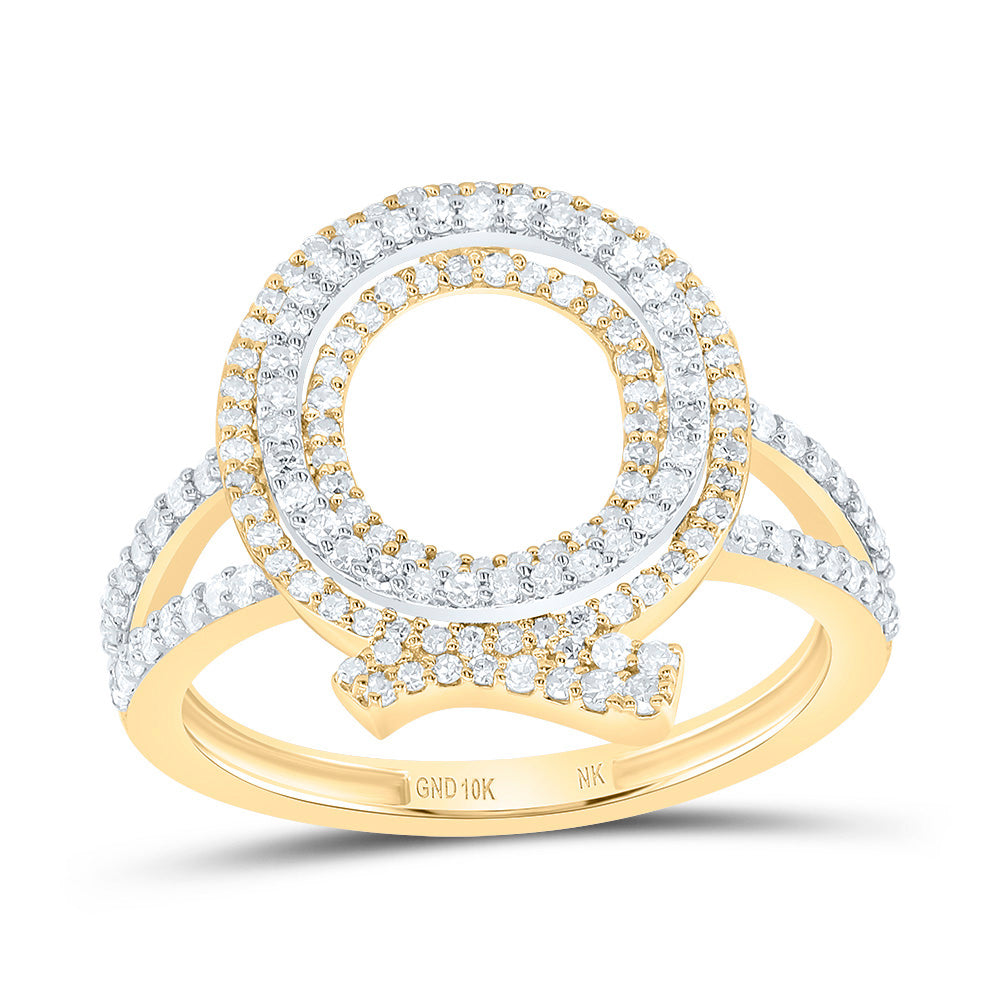 1/2Ctw-Dia Nk Fashion Initial "Q" Ladies Ring (2.53 grams)