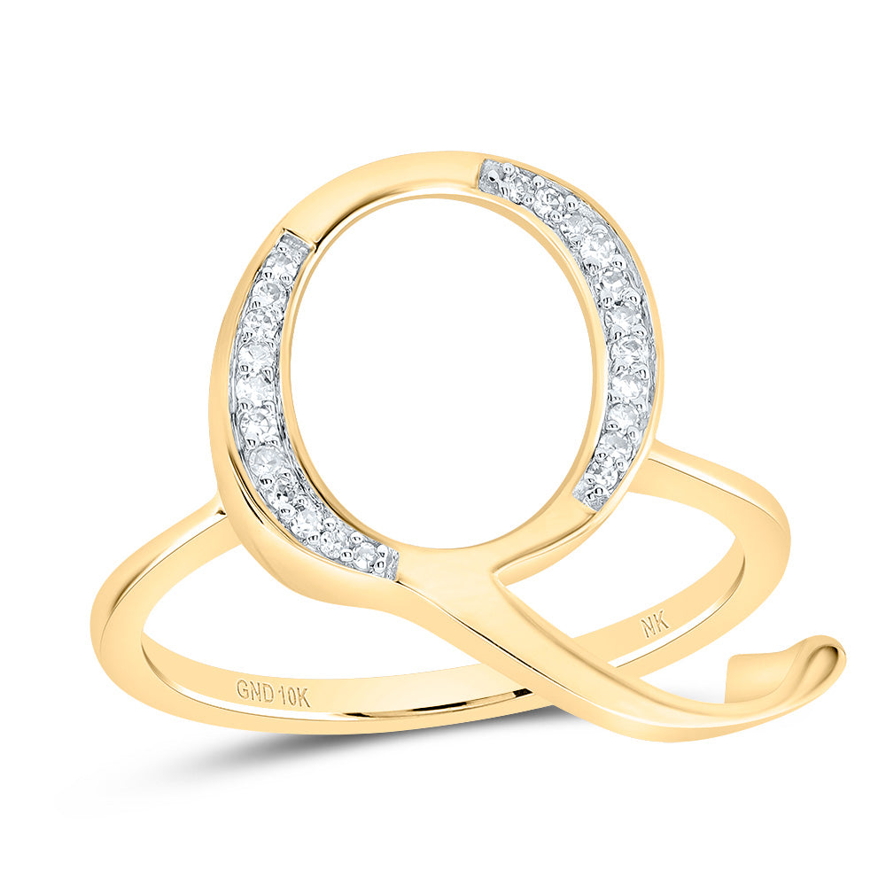 1/10Ctw-Dia Nk Gift Initial "Q" Ladies Ring (2.1 grams)