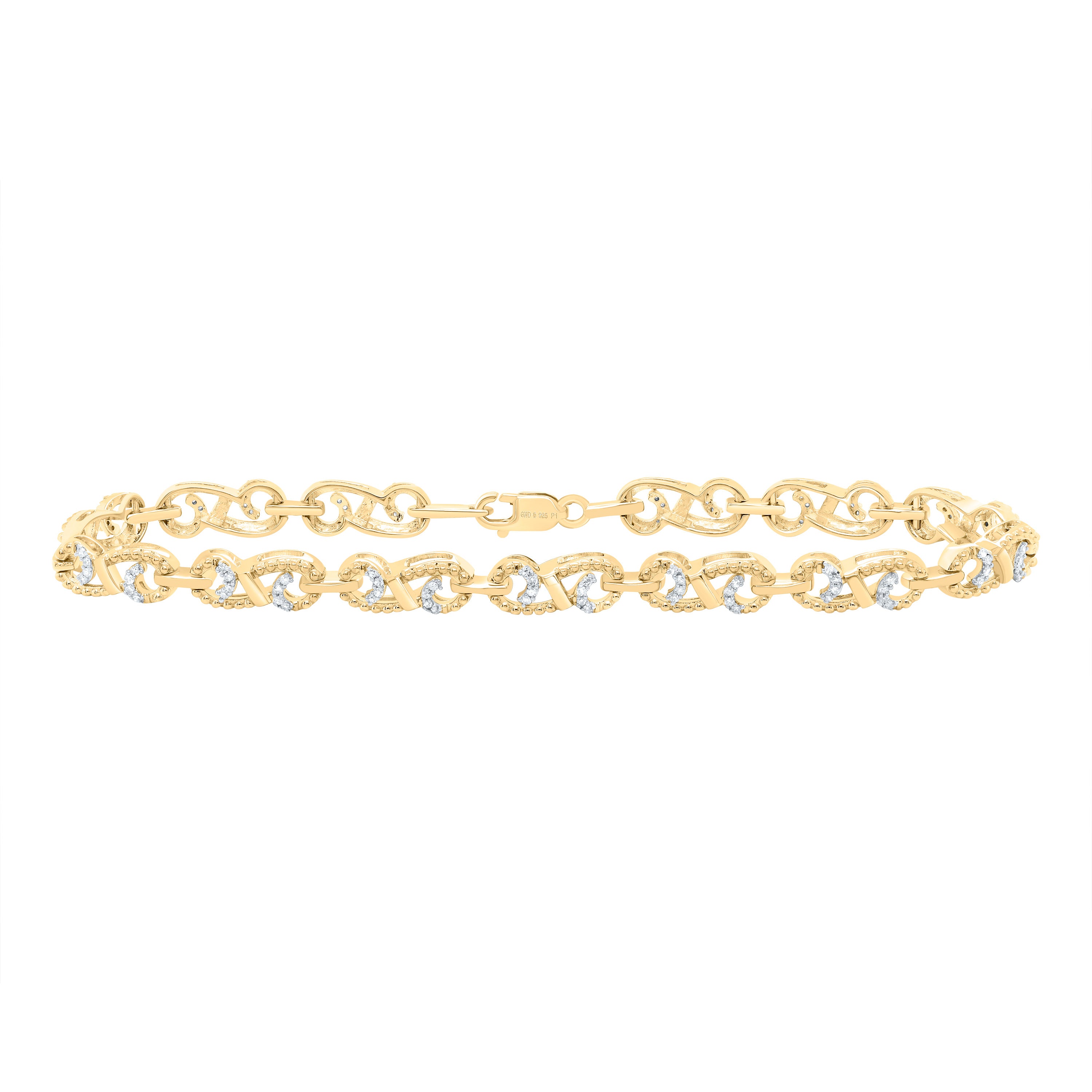 1/3Ct-Diamond Gift Bracelet (7 Inch) (7.27 grams)