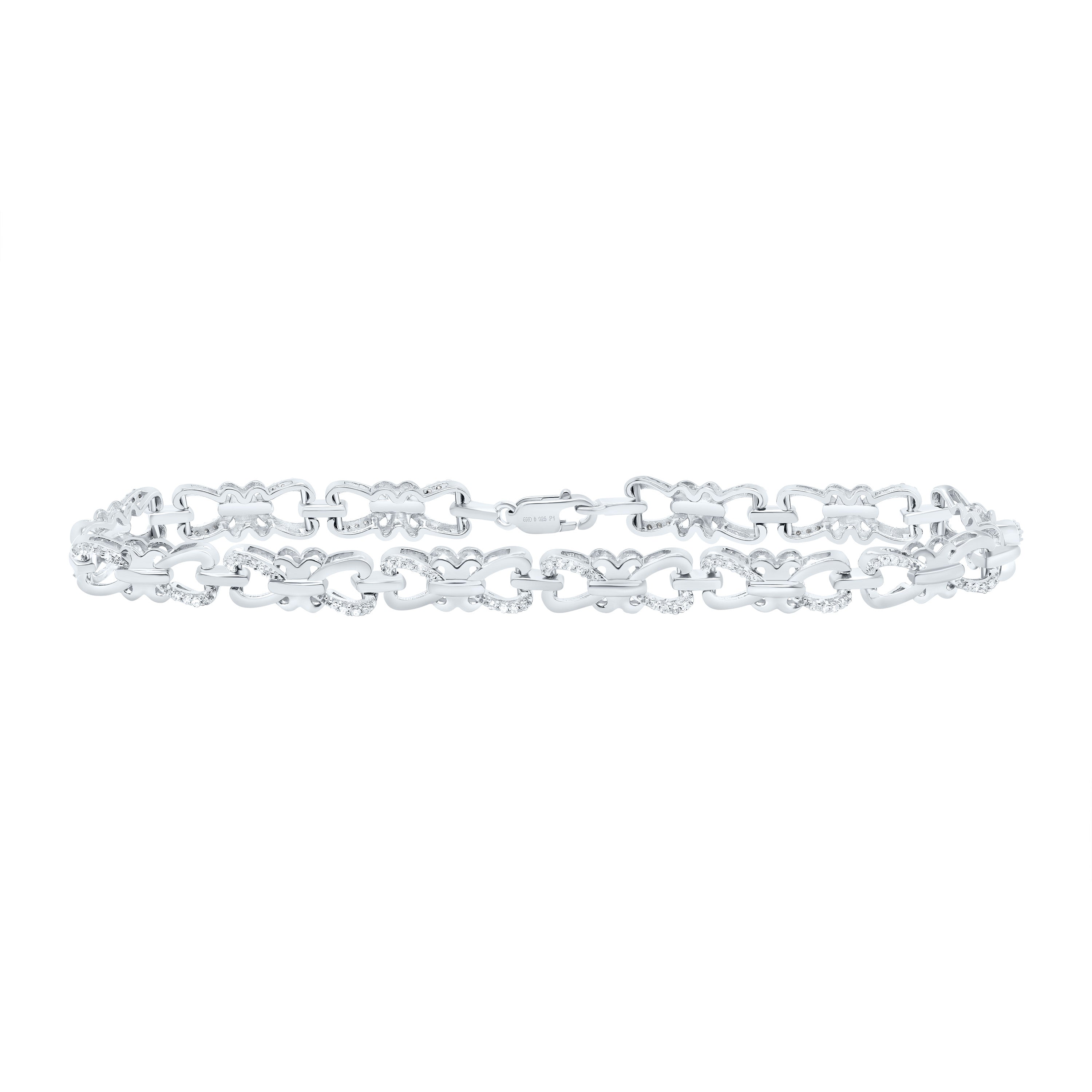 1/4Ct-Dia P1 Gift Bracelet (7 Inch) (7.992 grams)