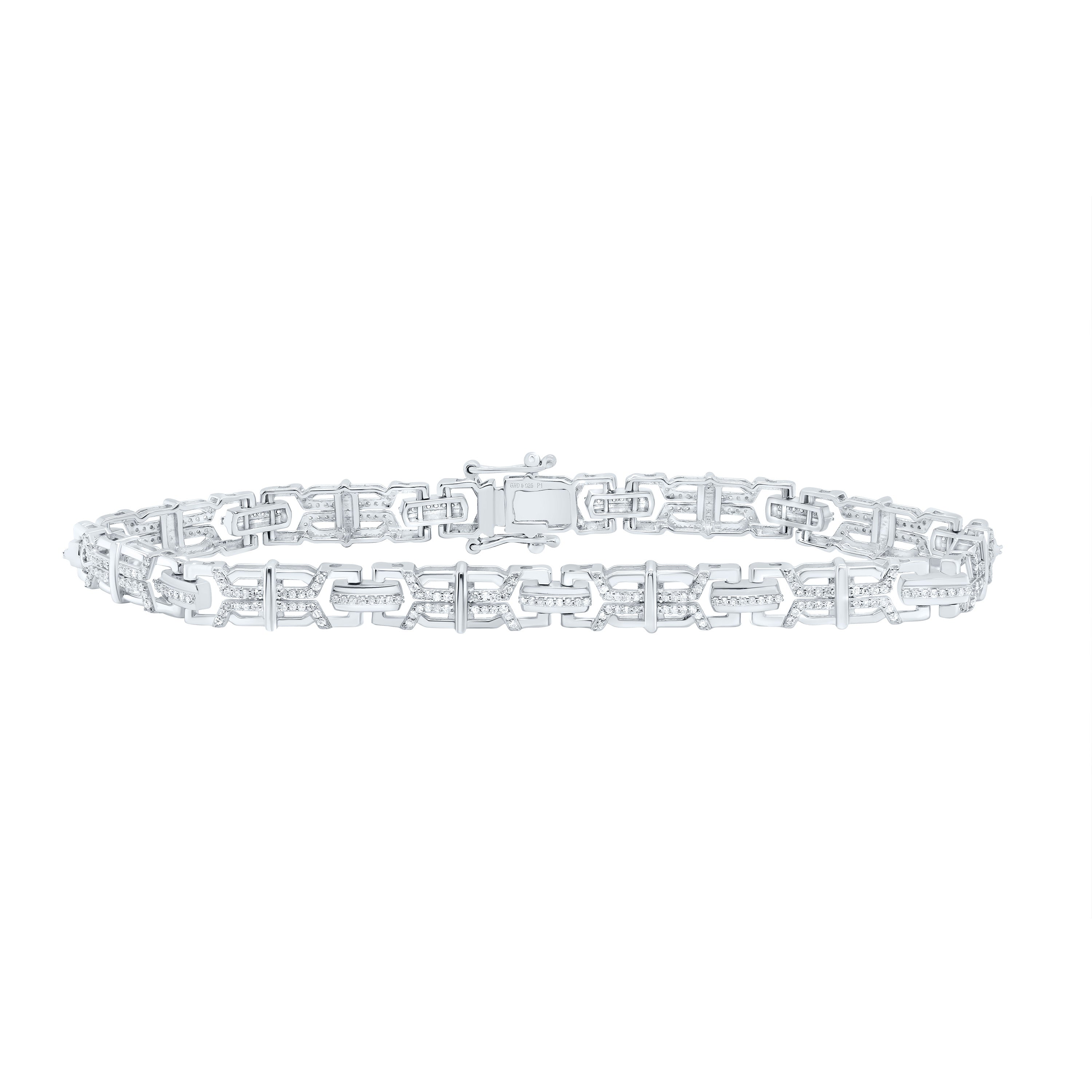 1.00 Ct-Diamond Gift Bracelet (8 Inch) (13.894 grams)