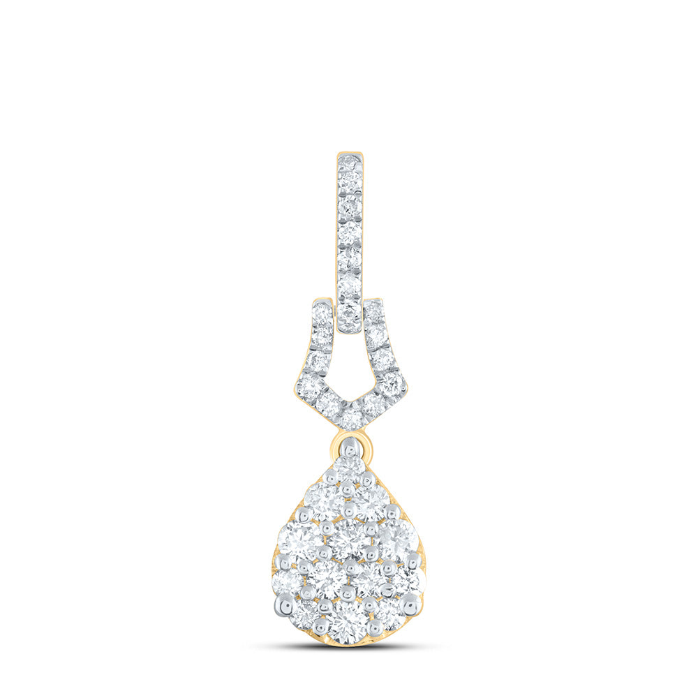 1/2Ctw-Dia Cn Fashion Pear Pendant (1.051 grams)
