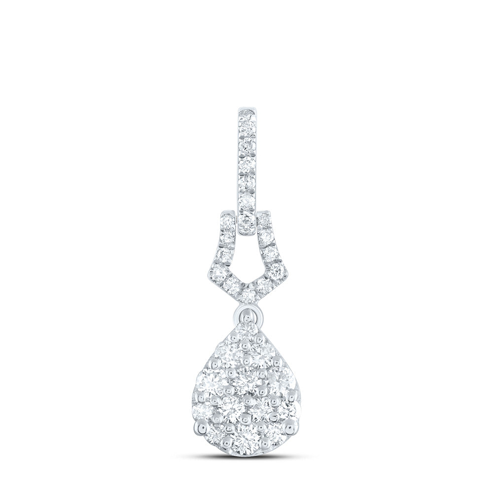 1/2Ctw-Dia Cn Fashion Pear Pendant (1.051 grams)