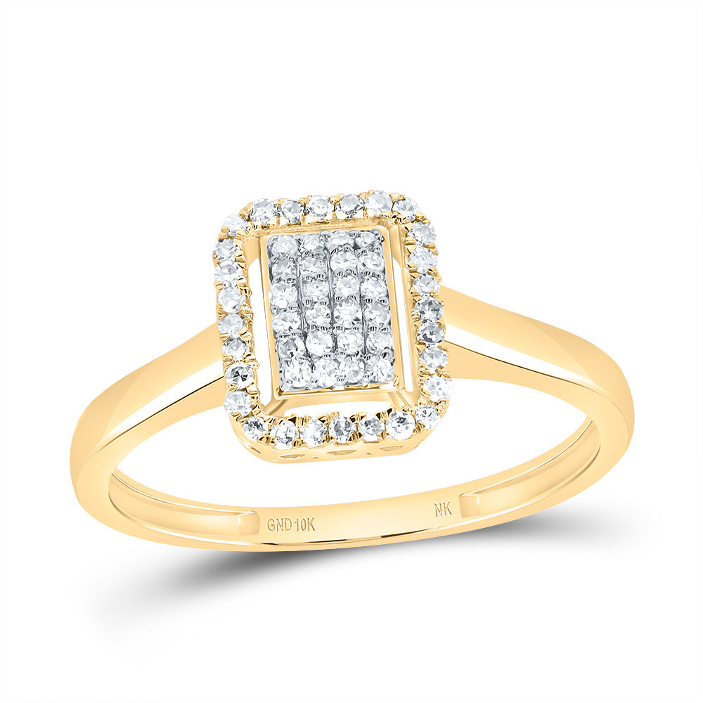 1/5Ctw-Diamond Fashion Emerald Ring (1.55 grams)