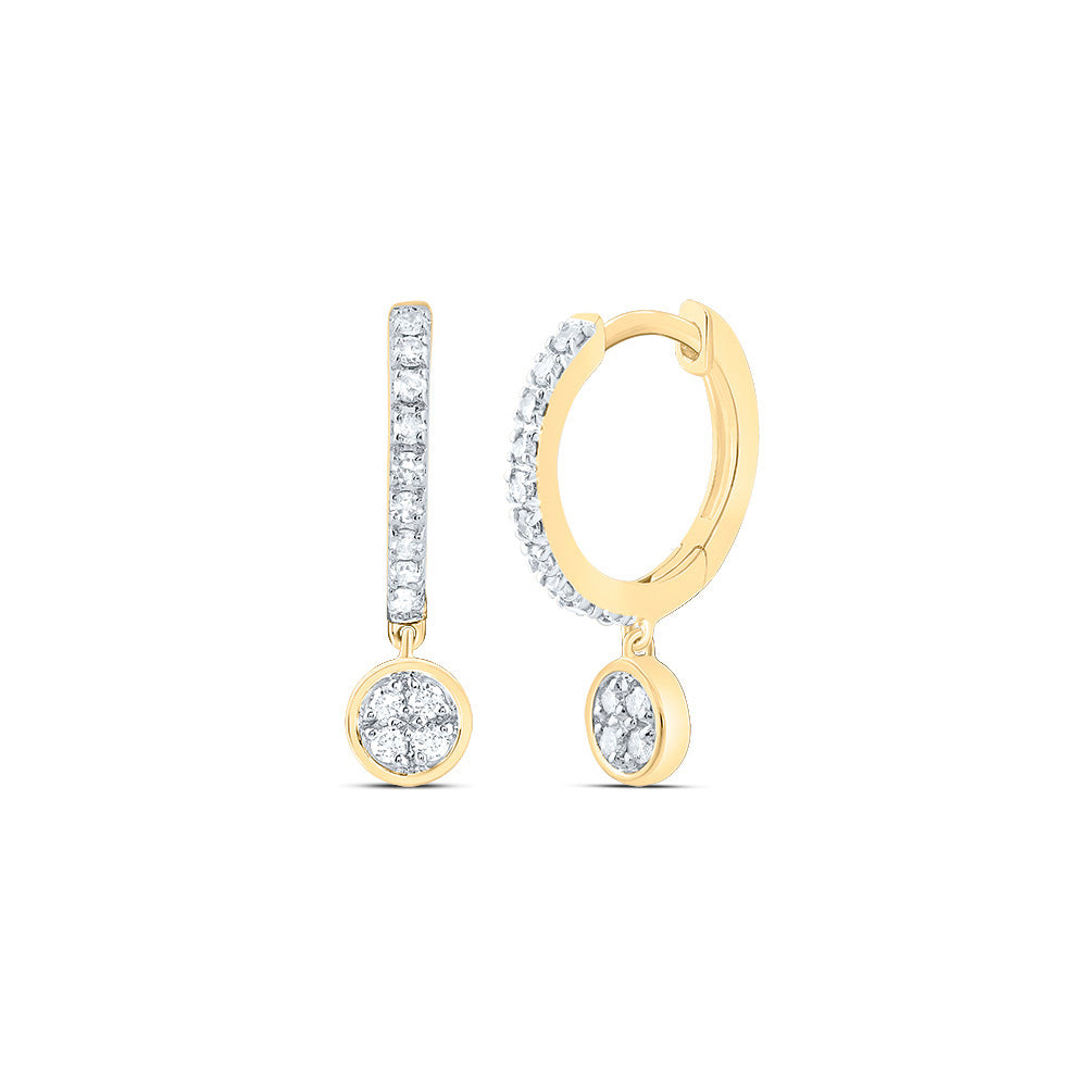 1/6Ctw-Dia Nk Gift Round Dangling Earring