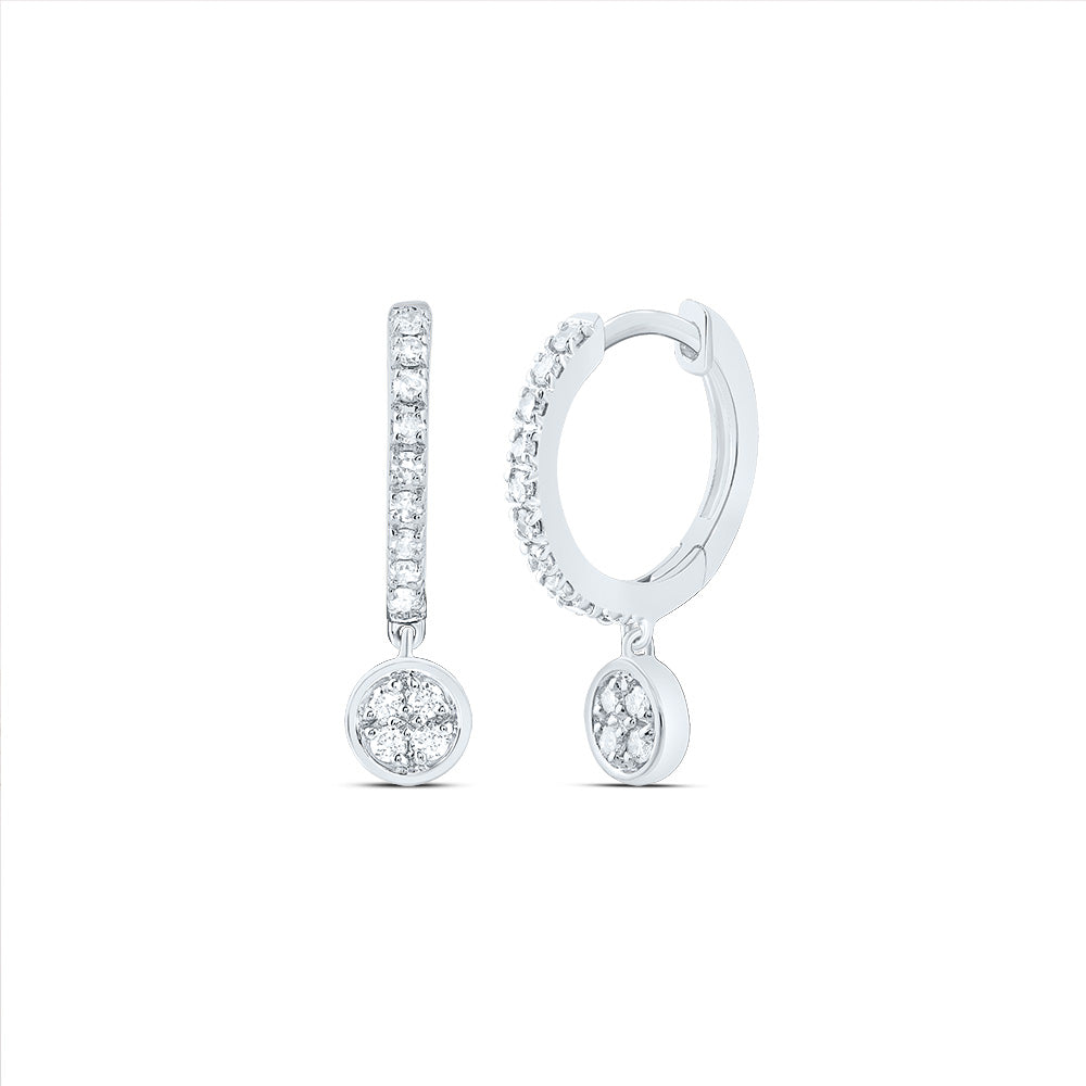 1/6Ctw-Dia Nk Gift Round Dangling Earring