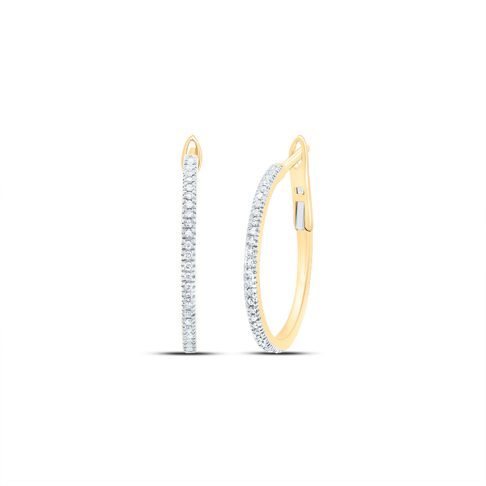 1/6Ctw-Dia Nk Fashion Hoop Earring