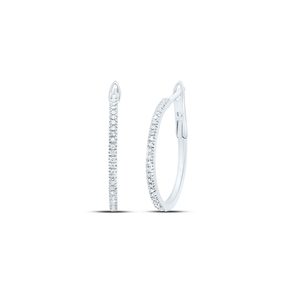 1/6Ctw-Dia Nk Fashion Hoop Earring