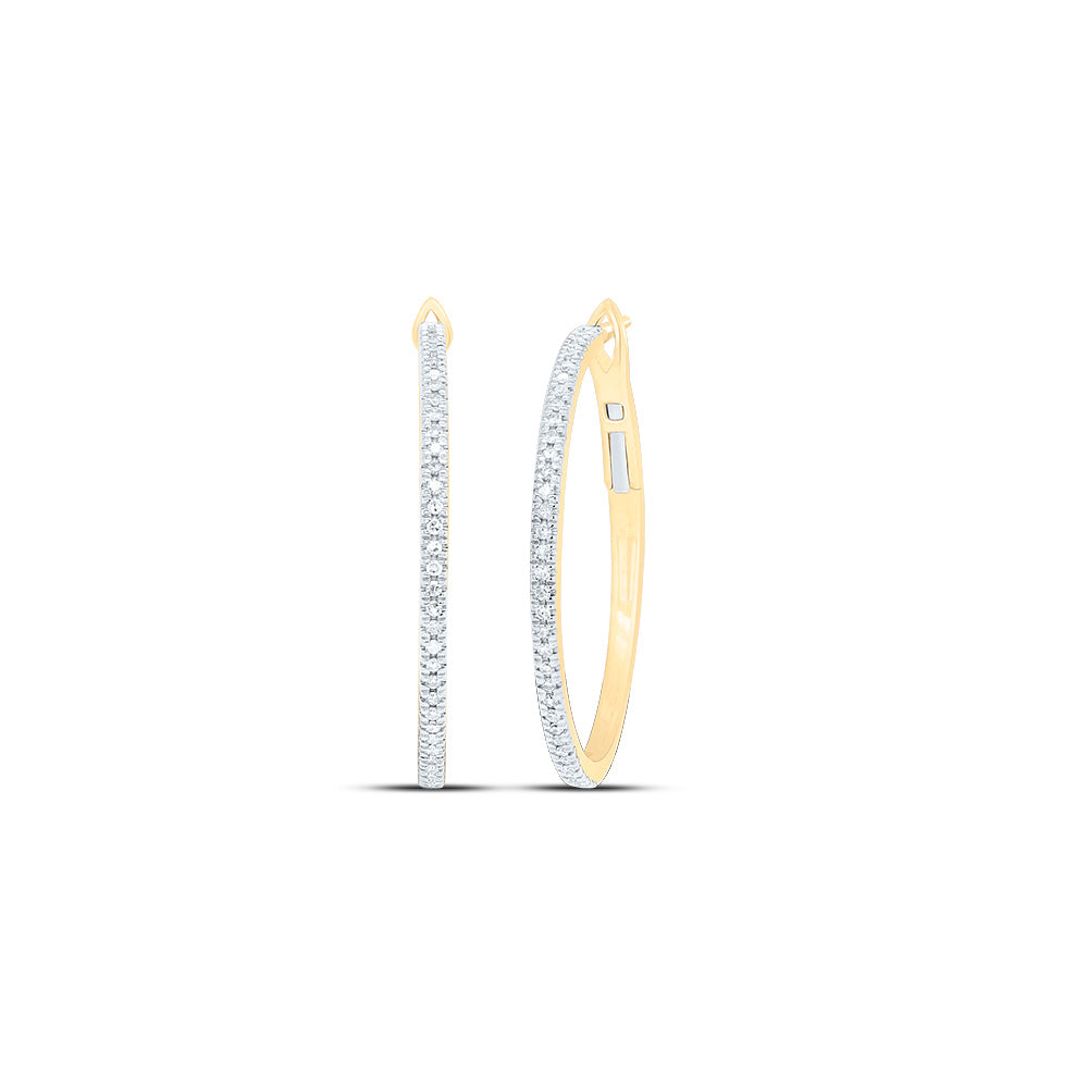 1/5Ctw-Diamond Fashion Hoop Earring