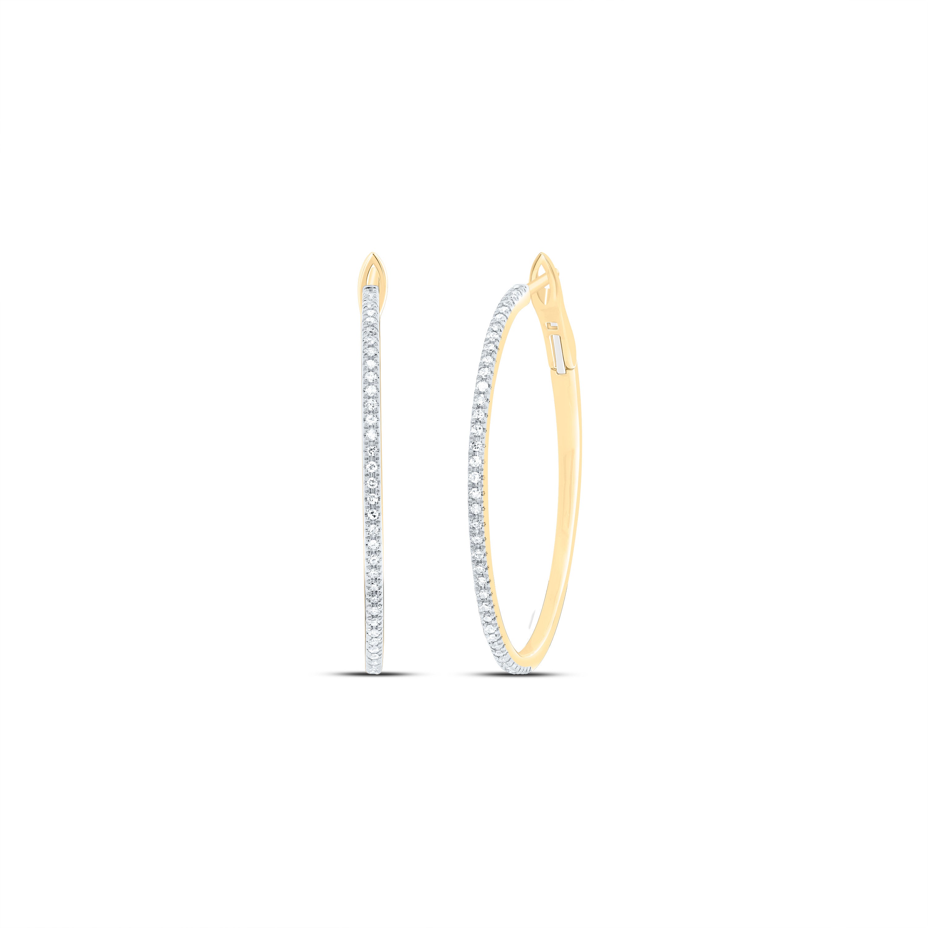 1/3Ctw-Dia Nk Fashion Hoop Earring