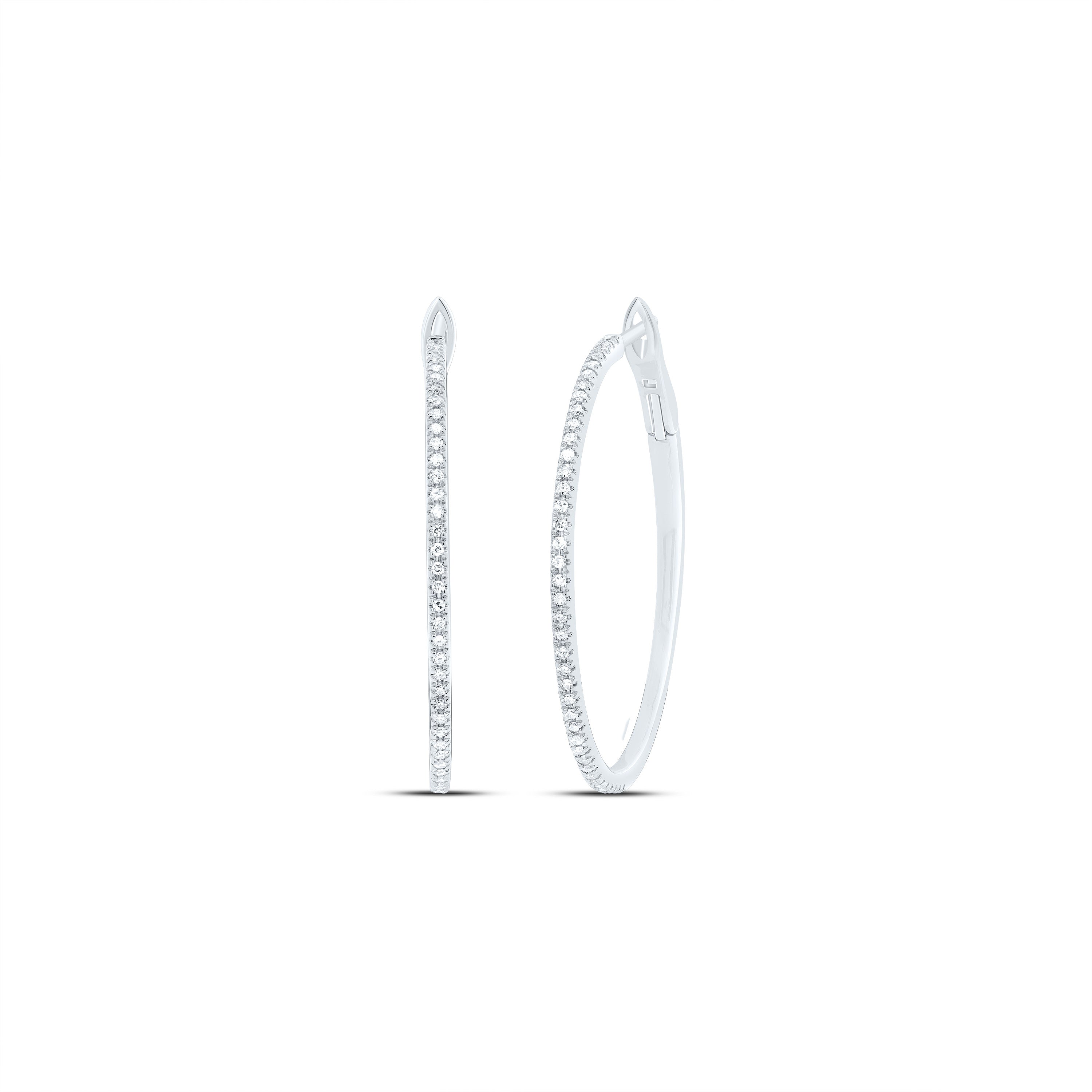 1/3Ctw-Dia Nk Fashion Hoop Earring
