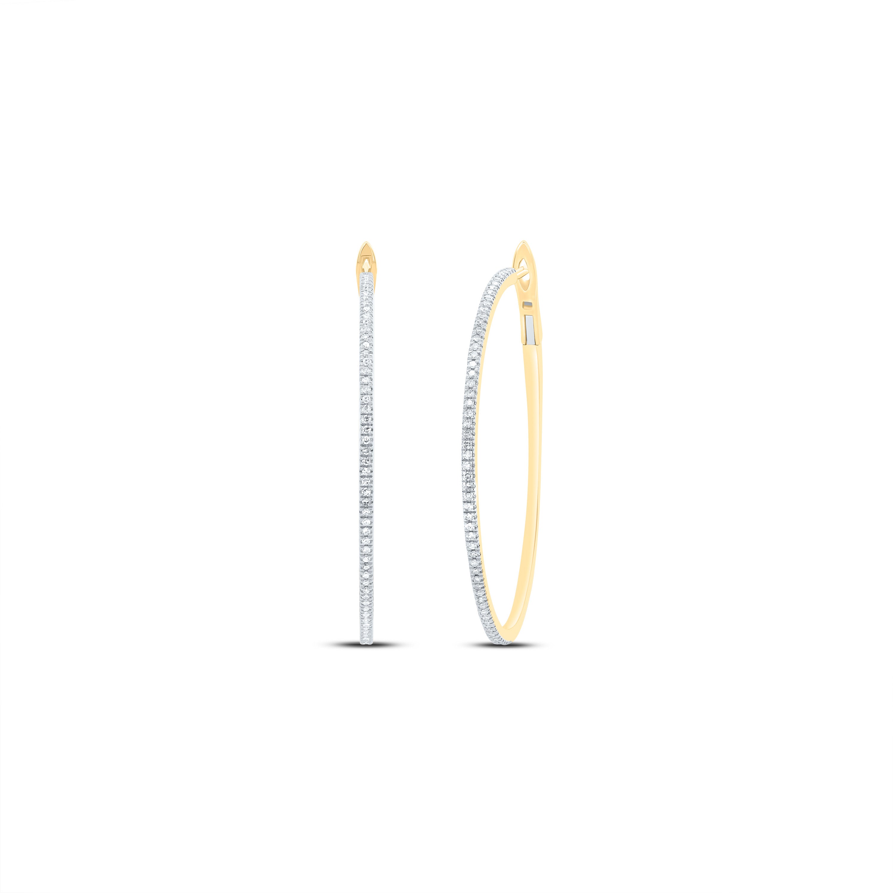1/2Ctw-Dia Nk Fashion Hoop Earring