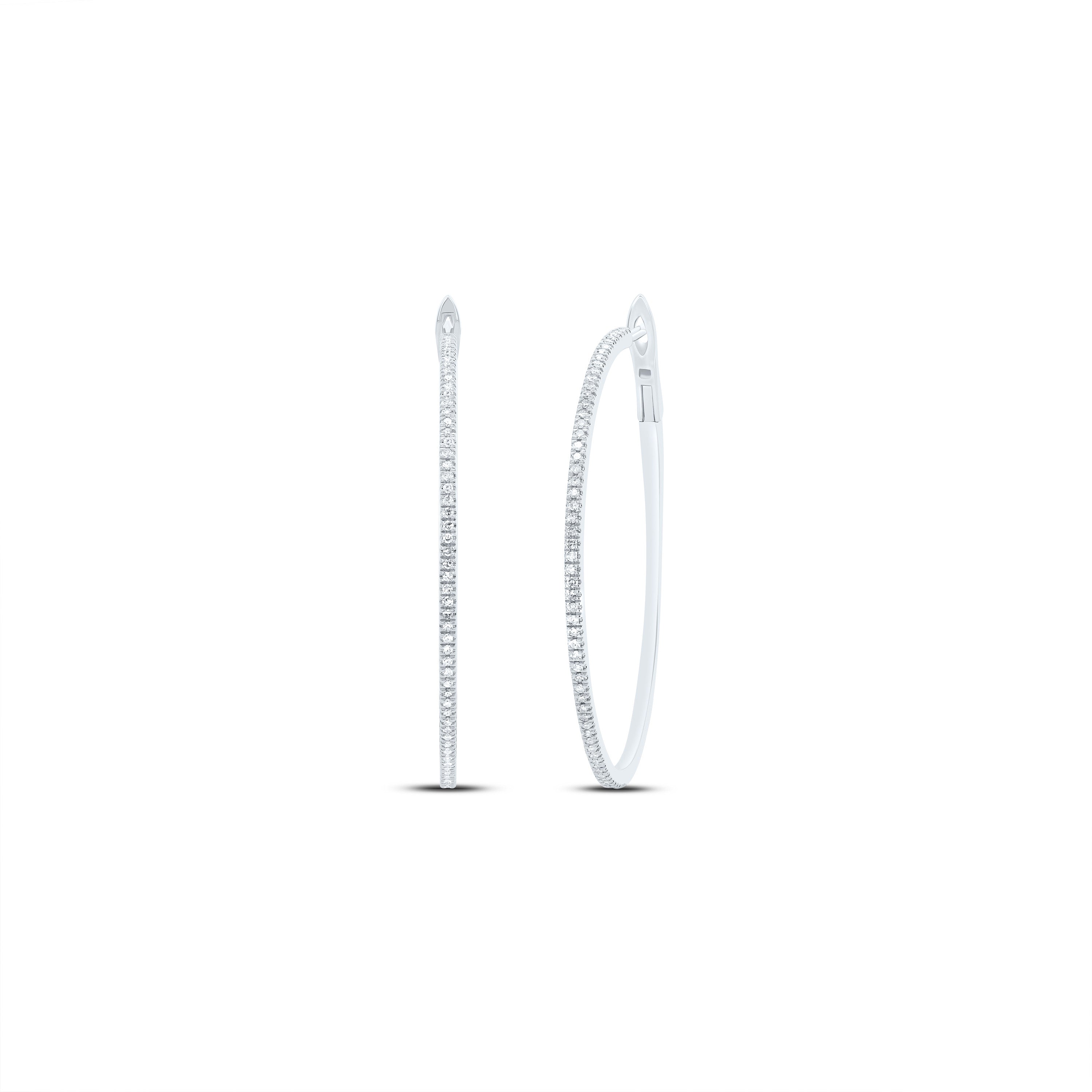 1/2Ctw-Dia Nk Fashion Hoop Earring