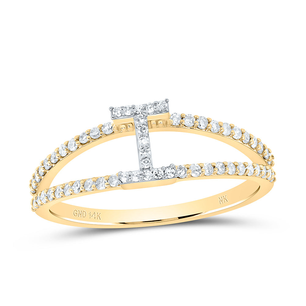 1/4Ctw-Dia Nk Gift Initial "I" Ladies Ring (1.91 grams)