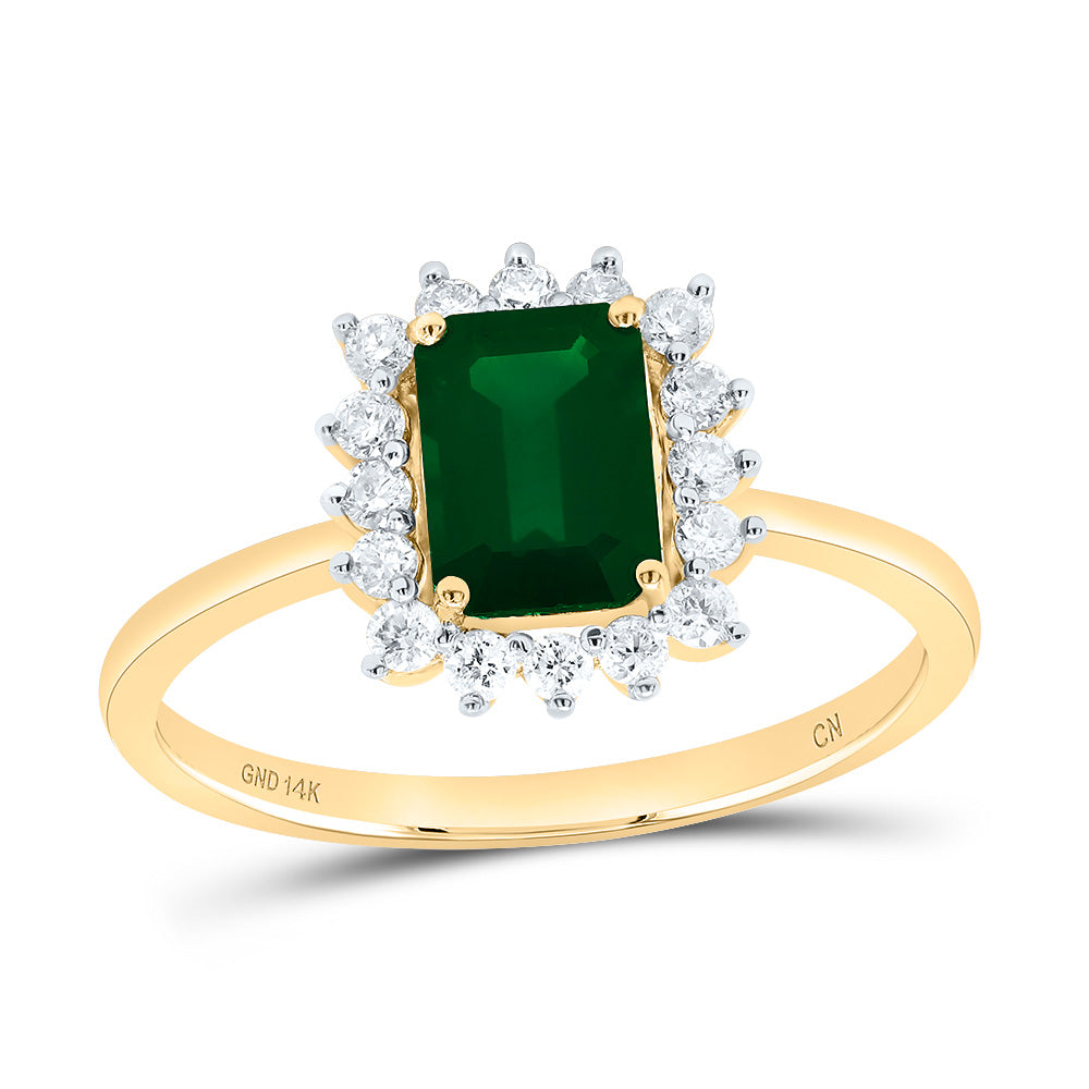 1/4Ctw-Diamond 7X5Mm Em-Em Nat-Gem Ladies Ring (1.94 grams)