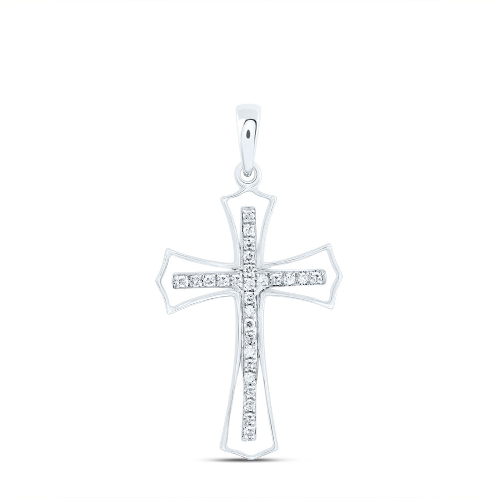 1/5Ctw-Dia P1 Gift Cross Pendant (1.35 grams)