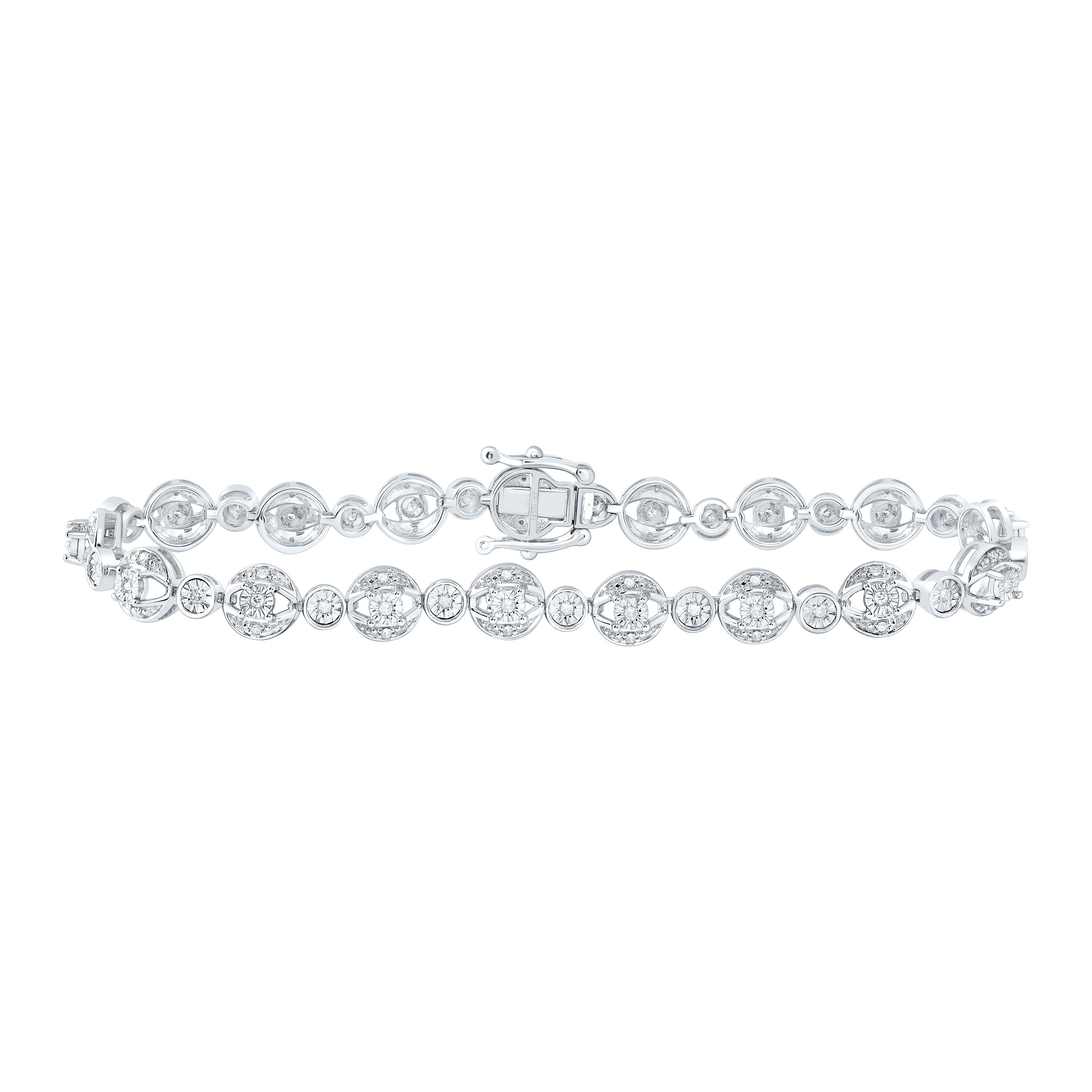 1/3Ctw-Diamond 6.80Mm Gift Ladies Bracelet (7 Inch) (9.738 grams)