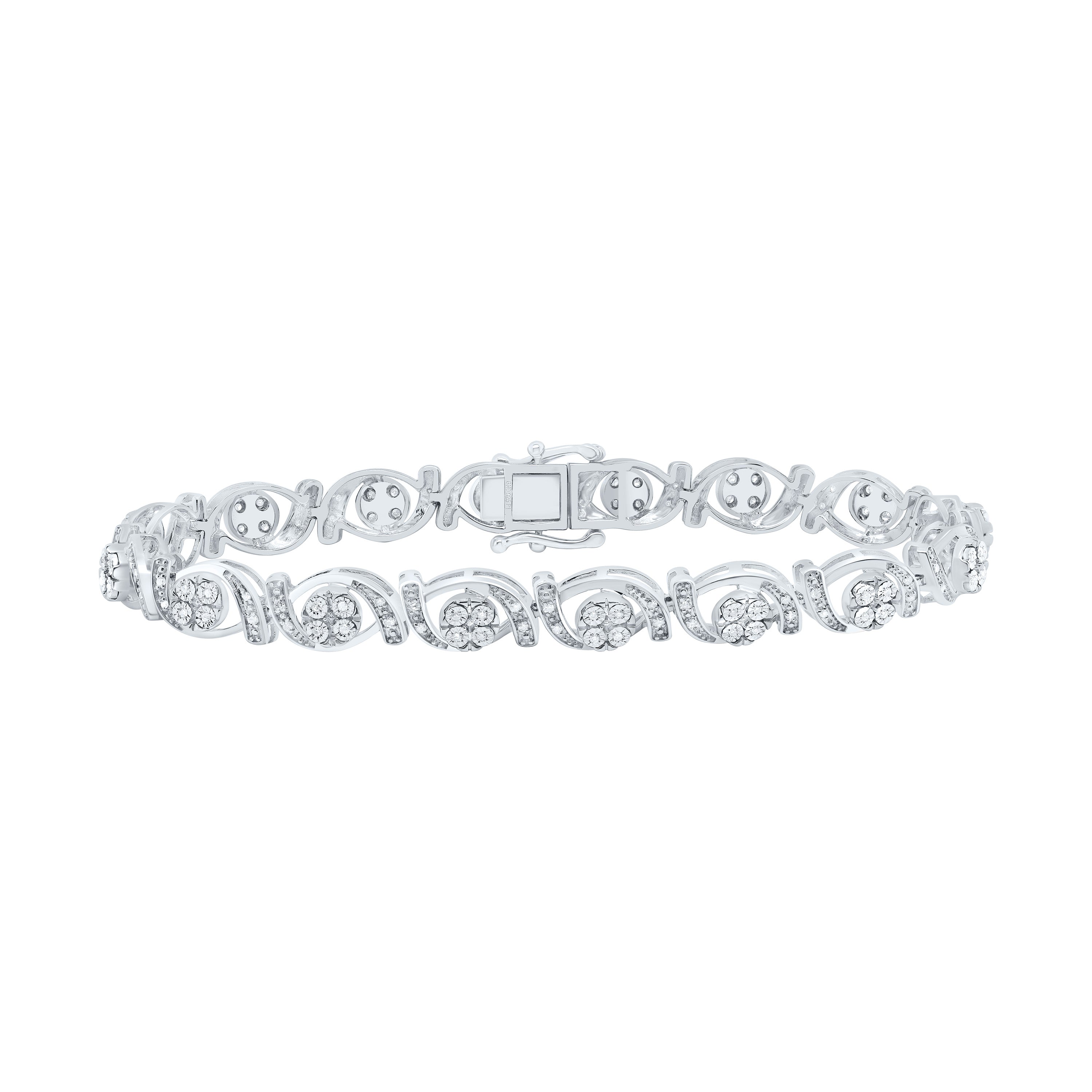 3/8Ctw-Diamond 7Mm Gift Ladies Bracelet (7 Inch) (11.114 grams)