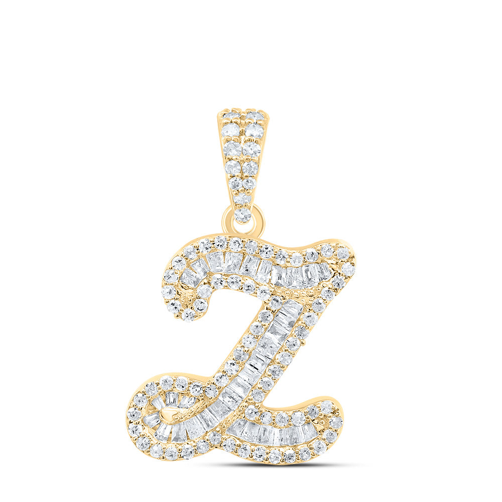 3/8Ctw-Dia P1 Gift Initial "Z" Pendant (1.49 grams)