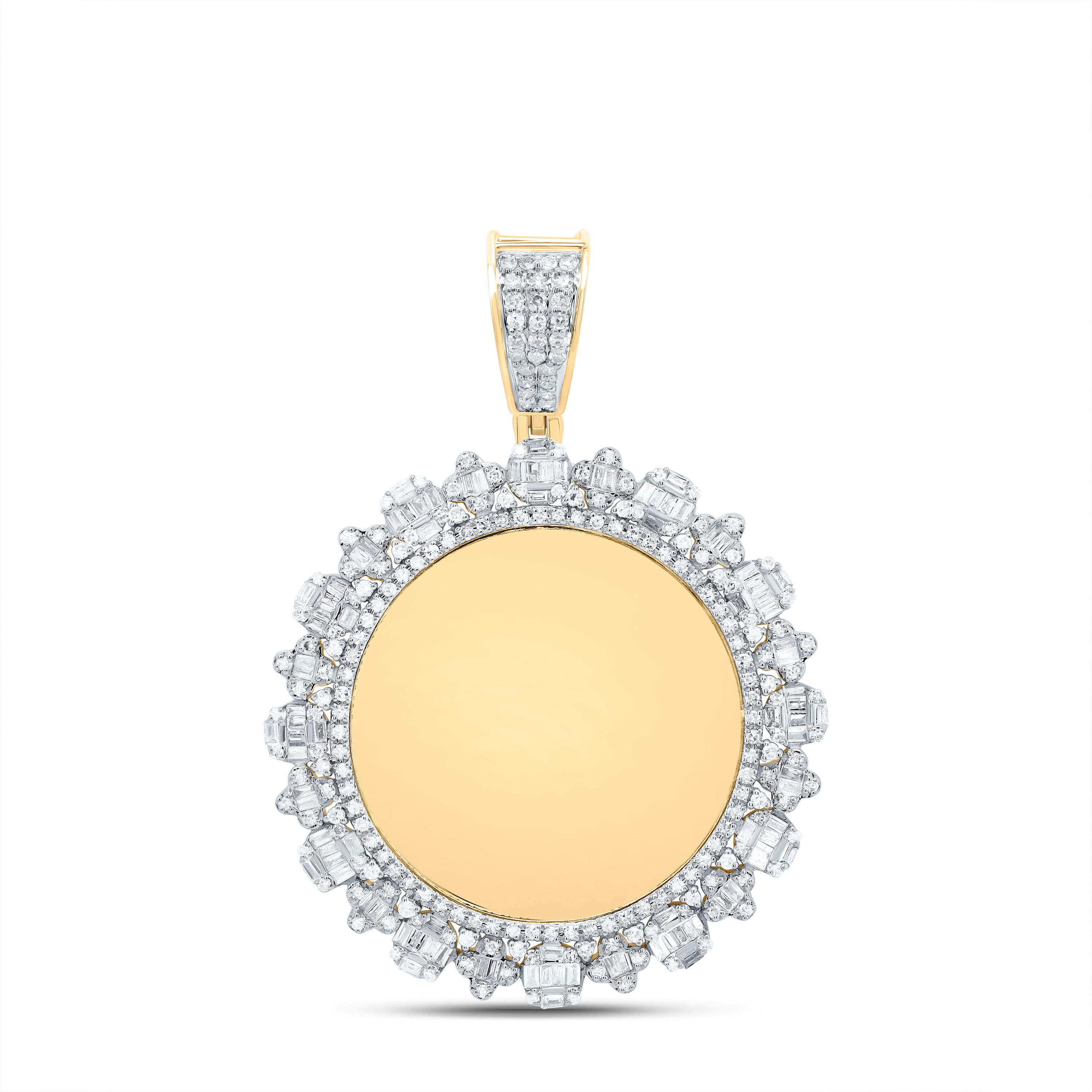 1 1/4Ctw-Dia Nk Memory Round Mens Charm (6.539 grams)