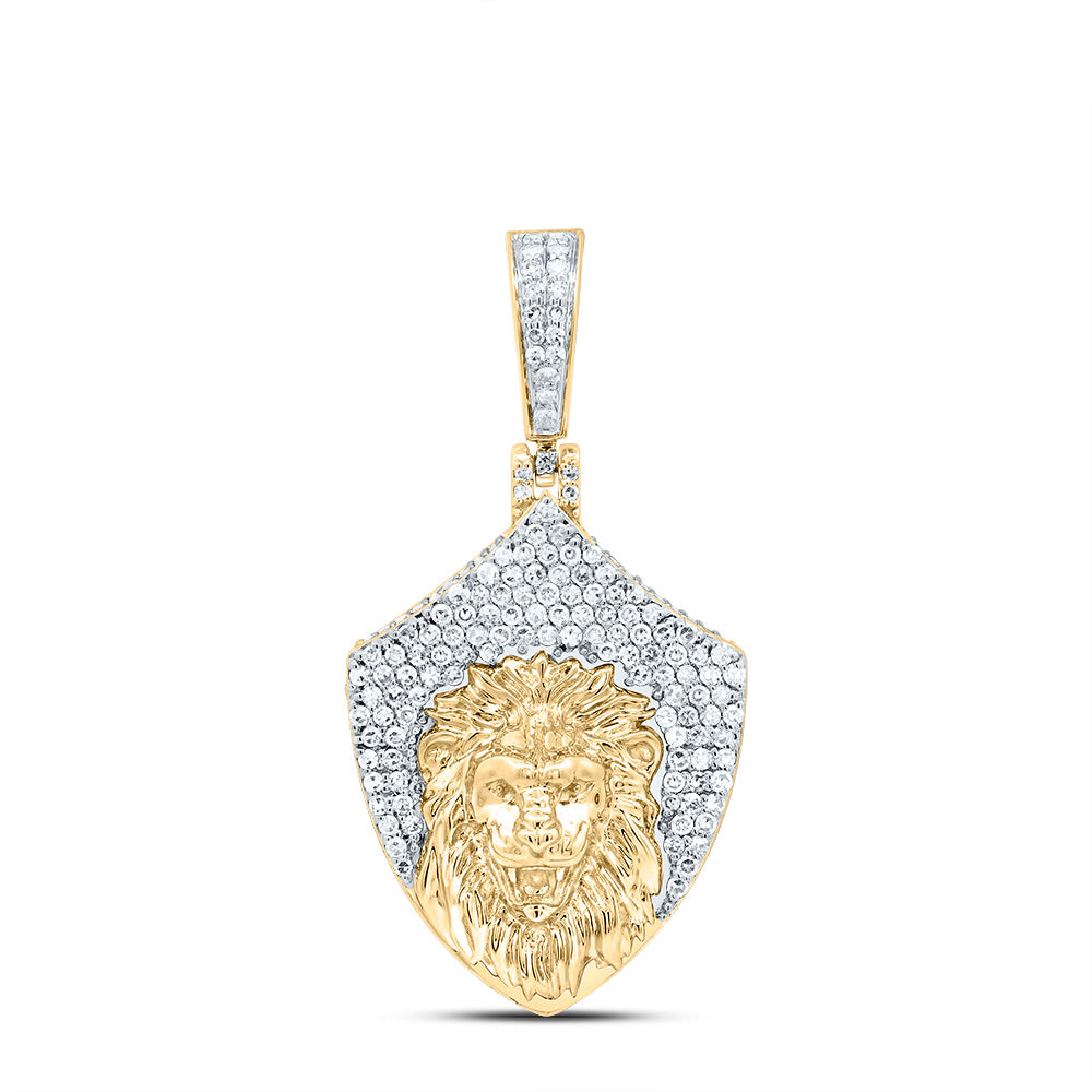 7/8Ctw-Dia Nk Fashion Lion Face Mens Charm (3.612 grams)
