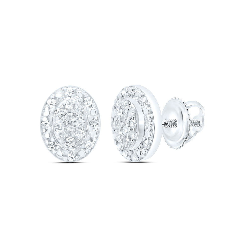 1/8Ctw-Dia P1 Gift Oval Stud Earring