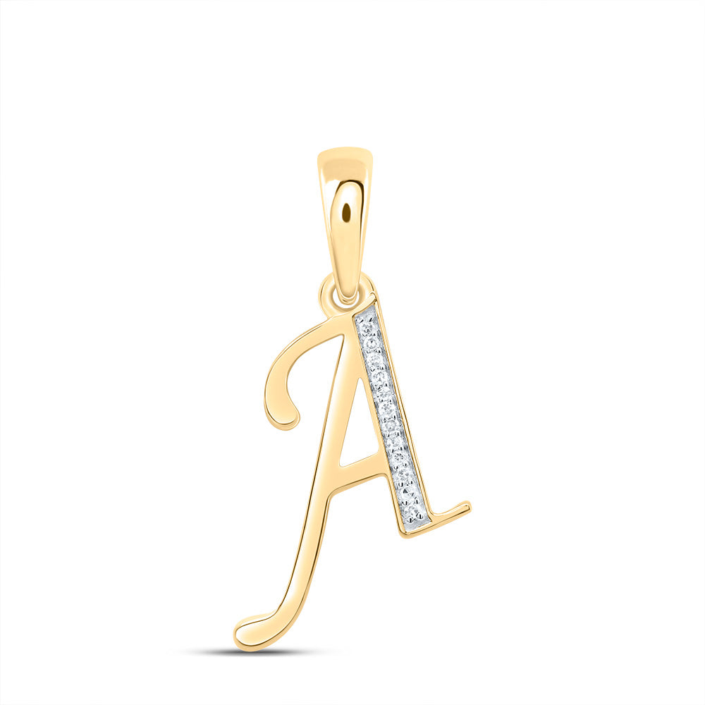 1/20Ctw-Dia Nk Gift Initial "A" Pendant (1.156 grams)