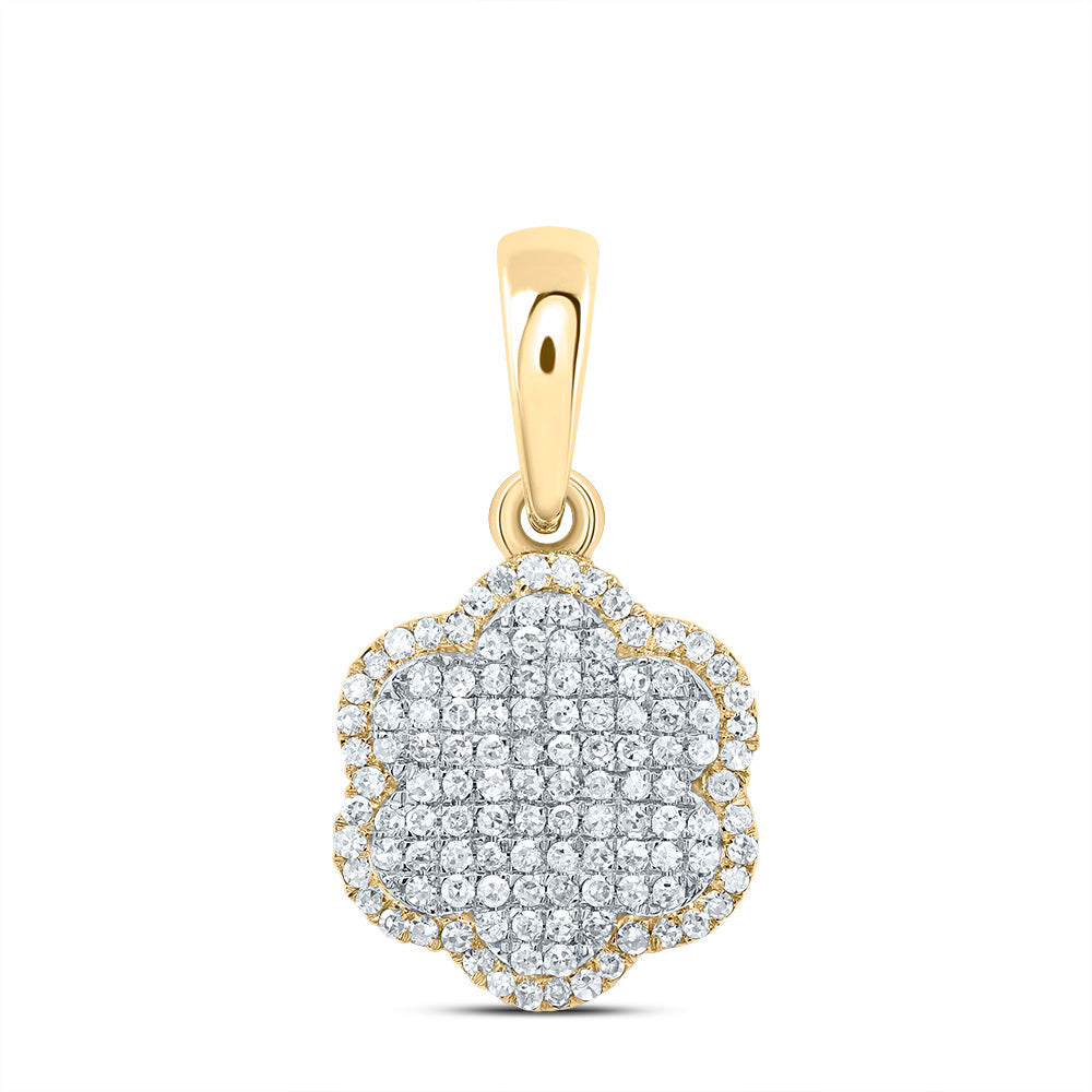1/2Ctw-Dia Nk Fashion Flower Pendant (1.765 grams)
