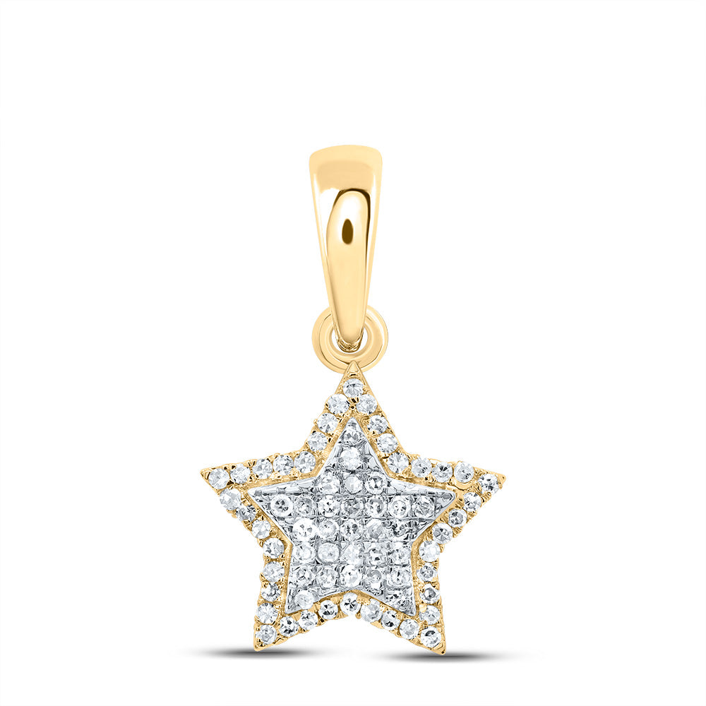 1/3Ctw-Dia Nk Fashion Star Pendant (1.534 grams)