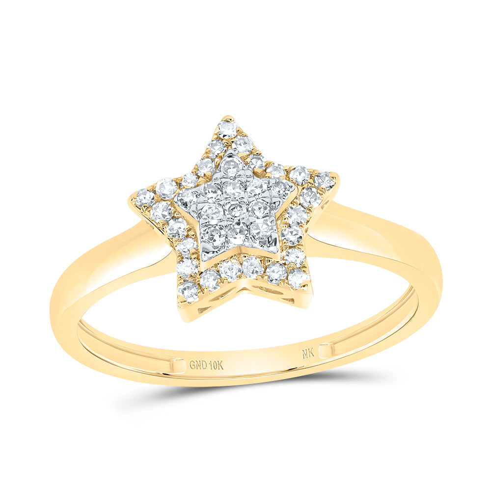 1/5Ctw-Dia Nk Fashion Star Ring (1.71 grams)