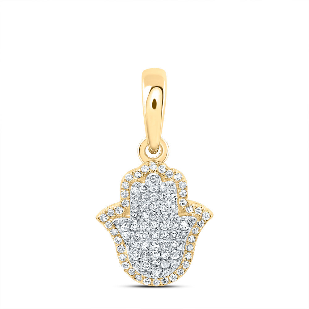 1/3Ctw-Dia Nk Fashion Hamsa Pendant (1.652 grams)