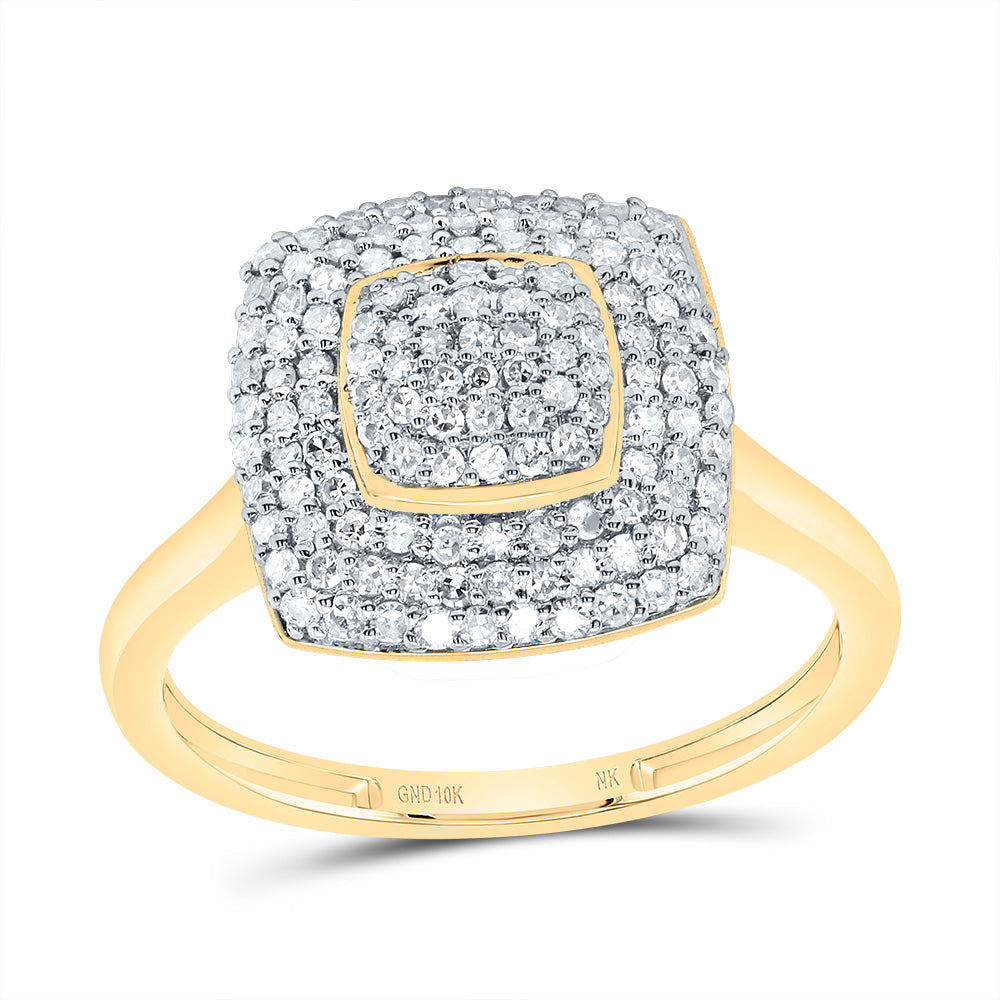1/2Ctw-Dia Nk Fashion Cushion Ring (2.07 grams)